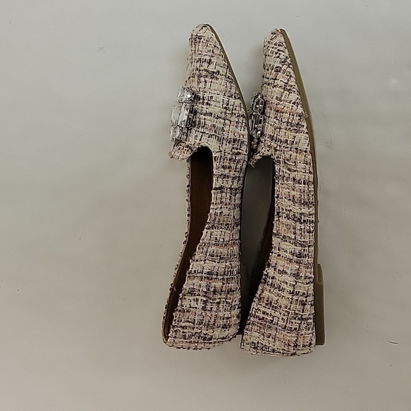 Rampage, women's Coolsie boucle rhinestone ballet flats sz 7, NWOT - Picture 2 of 7